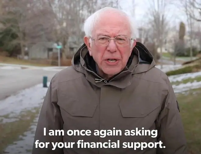 Bernie sander meme classic