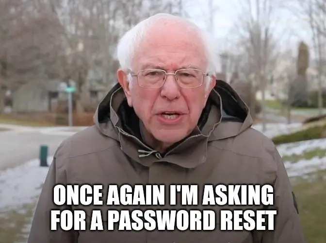 Bernie sander meme password