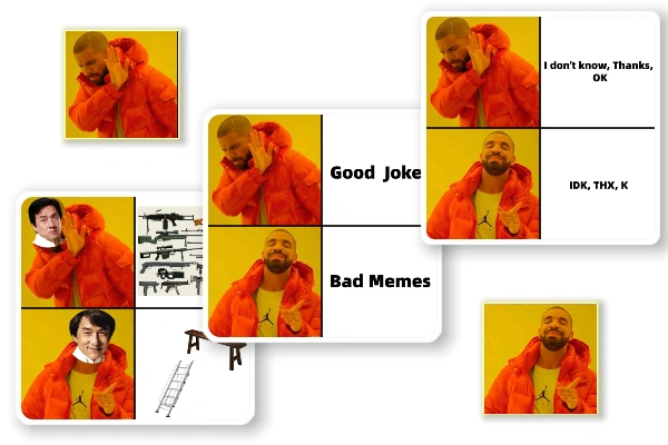 Drake meme generator