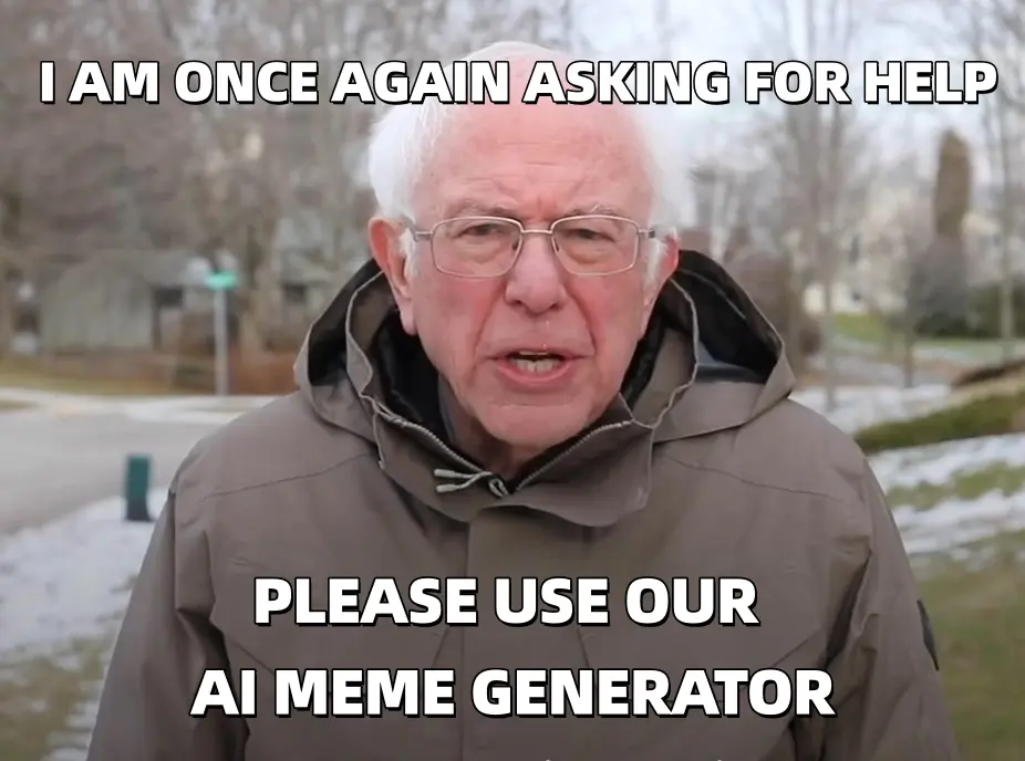 bernie sander meme generator