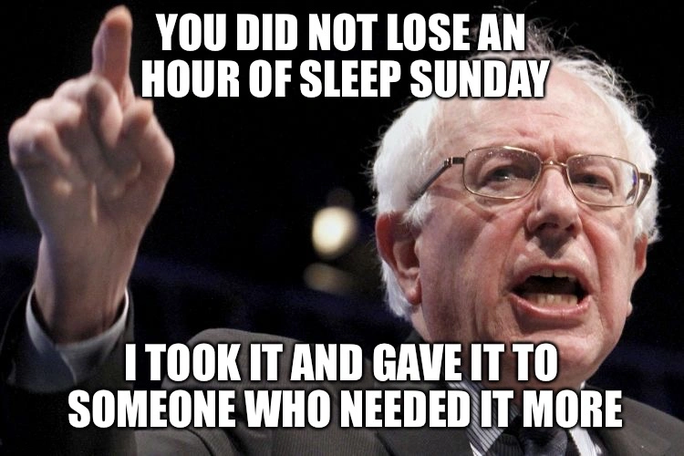 bernie sander sleep