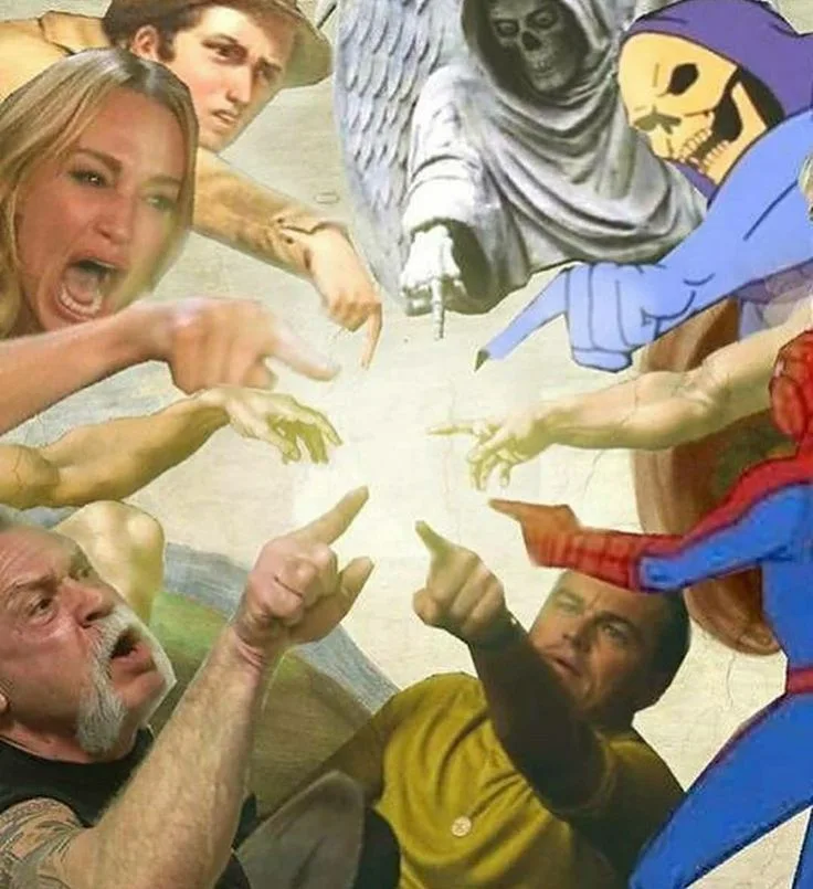 woman yelling at cat meme generator meme finger